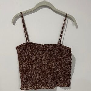 American Eagle Outfitters Brown Floral Camisole
